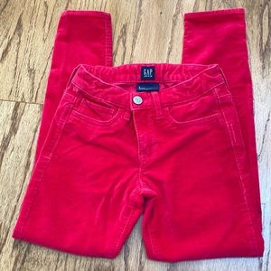 Gap Denim stretch corduroy jegging, girls size 8.